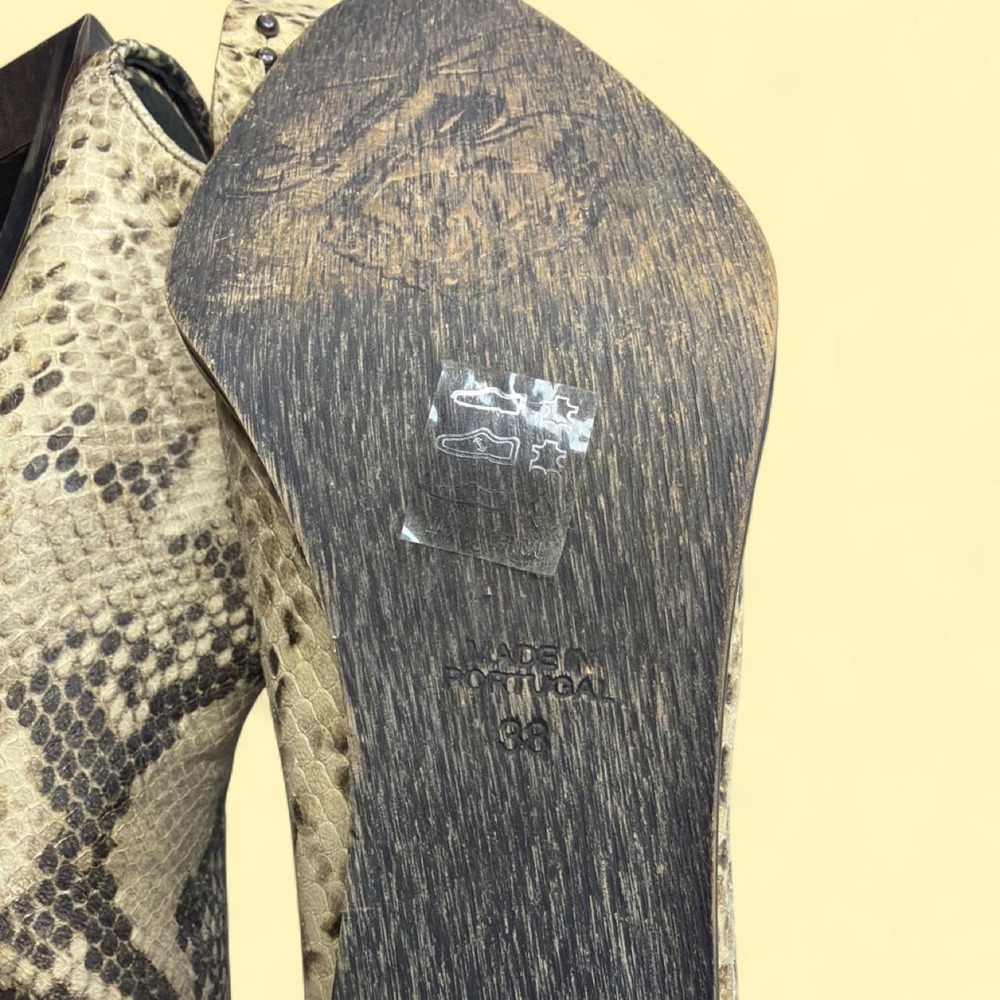 Free People Silver Storm Python Mule Slingback Booties - Picture 5 of 7